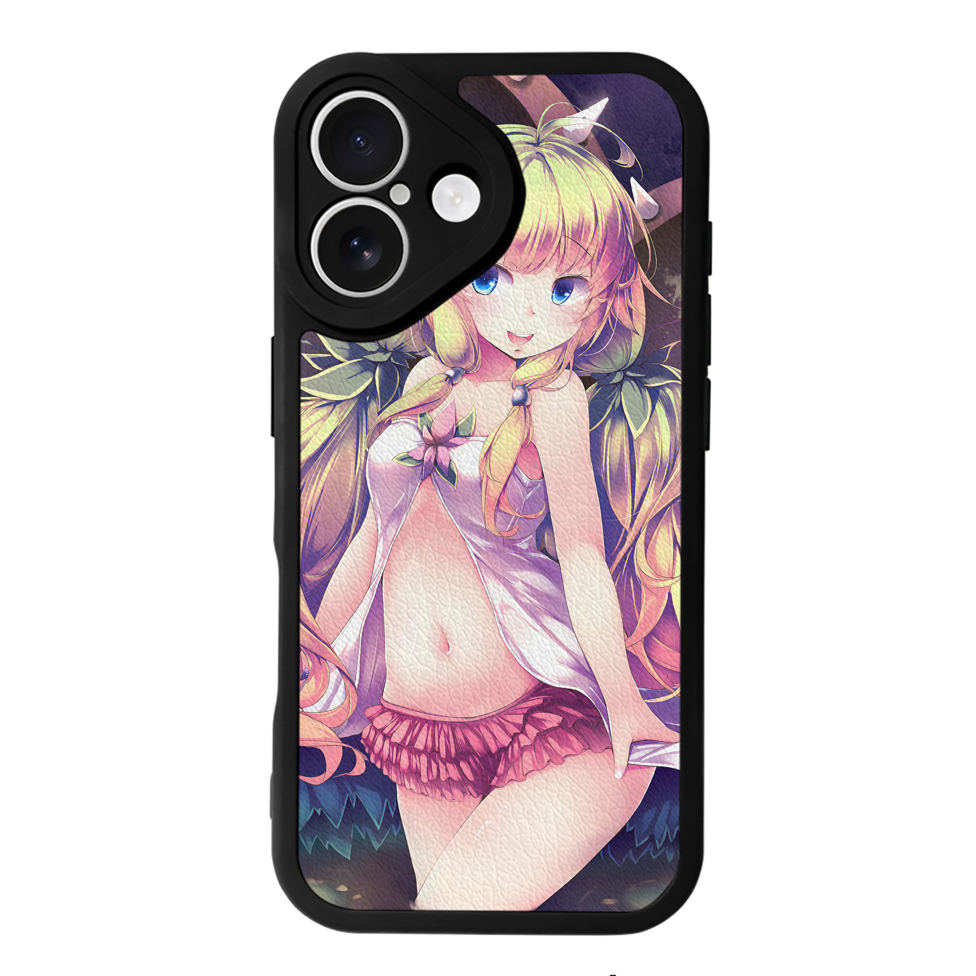 （画像用） 遊☆戯☆王 Yu-Gi-Oh! 【iPhone 16シリーズ対応】シリコンスマホケース（レザー調） 材質：シリコン